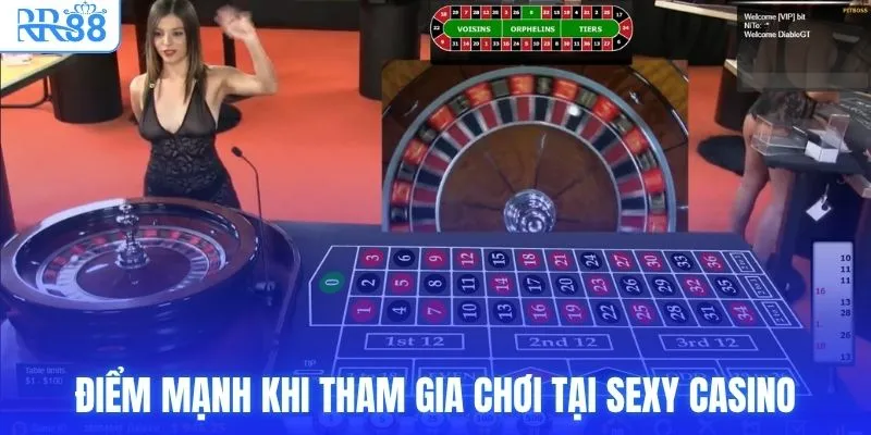 Sexy Casino - Casino Trực Tuyến RR88 Với Dealer Gợi Cảm 3 Điểm mạnh khi tham gia chơi tại Sexy Casino